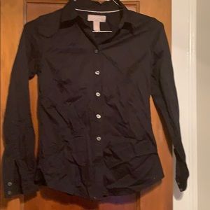 Black button down